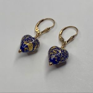 💙 Blue & Gold Earrings